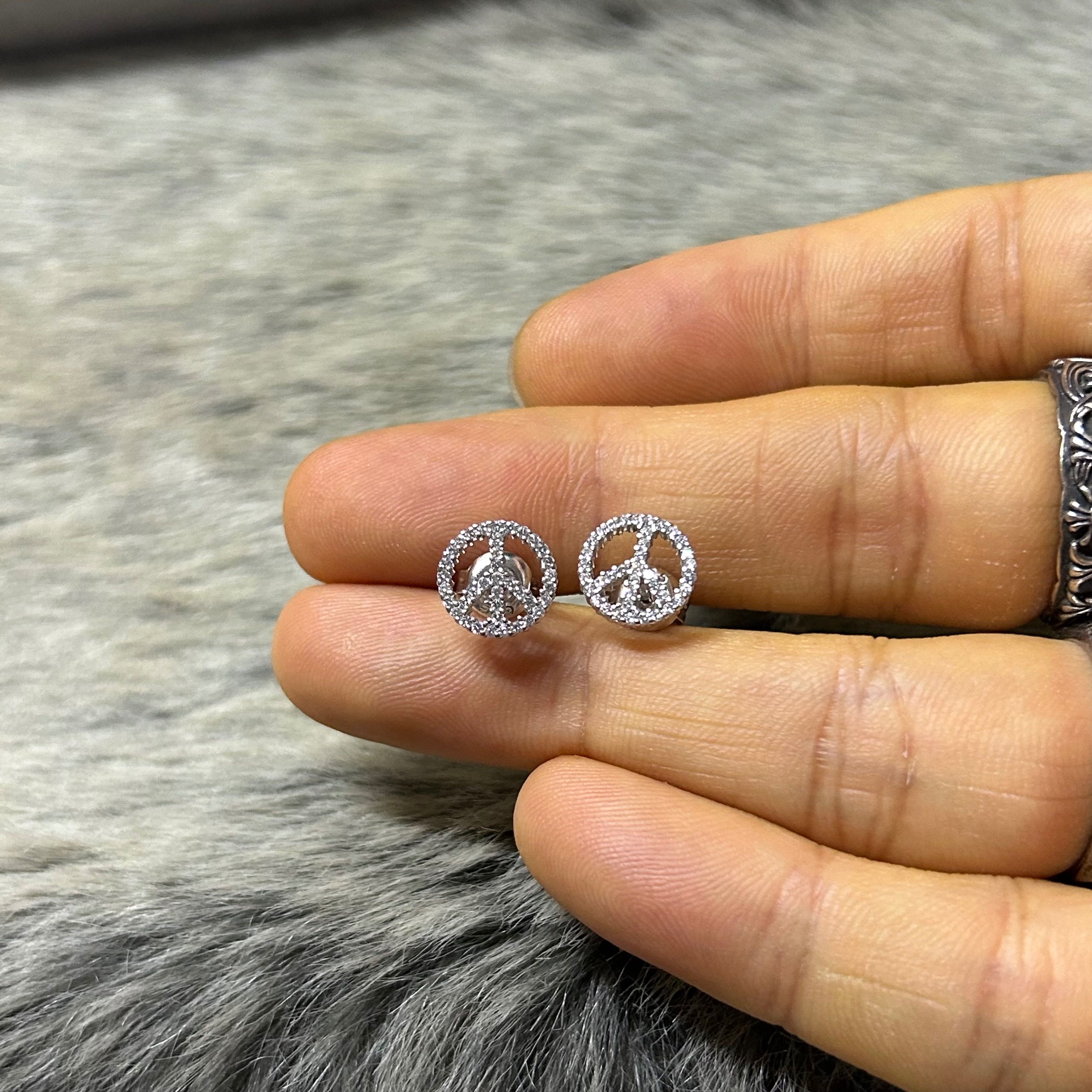 ต่างหูเงินแท้925 ประดับเพชรCZ