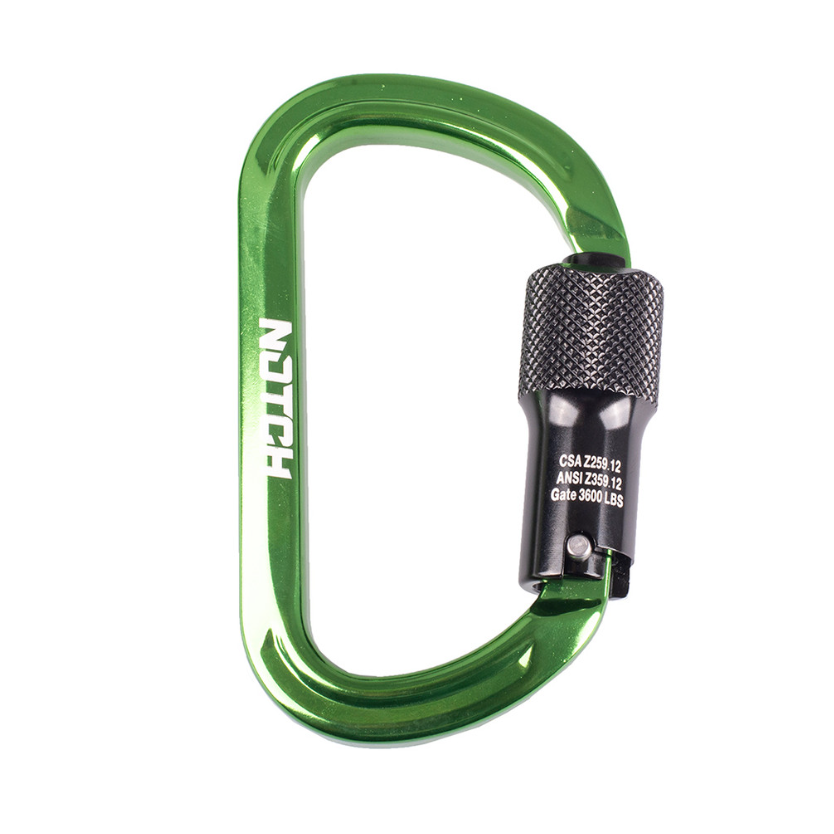 Notch D 3600 lb Gate Aluminum Carabiner