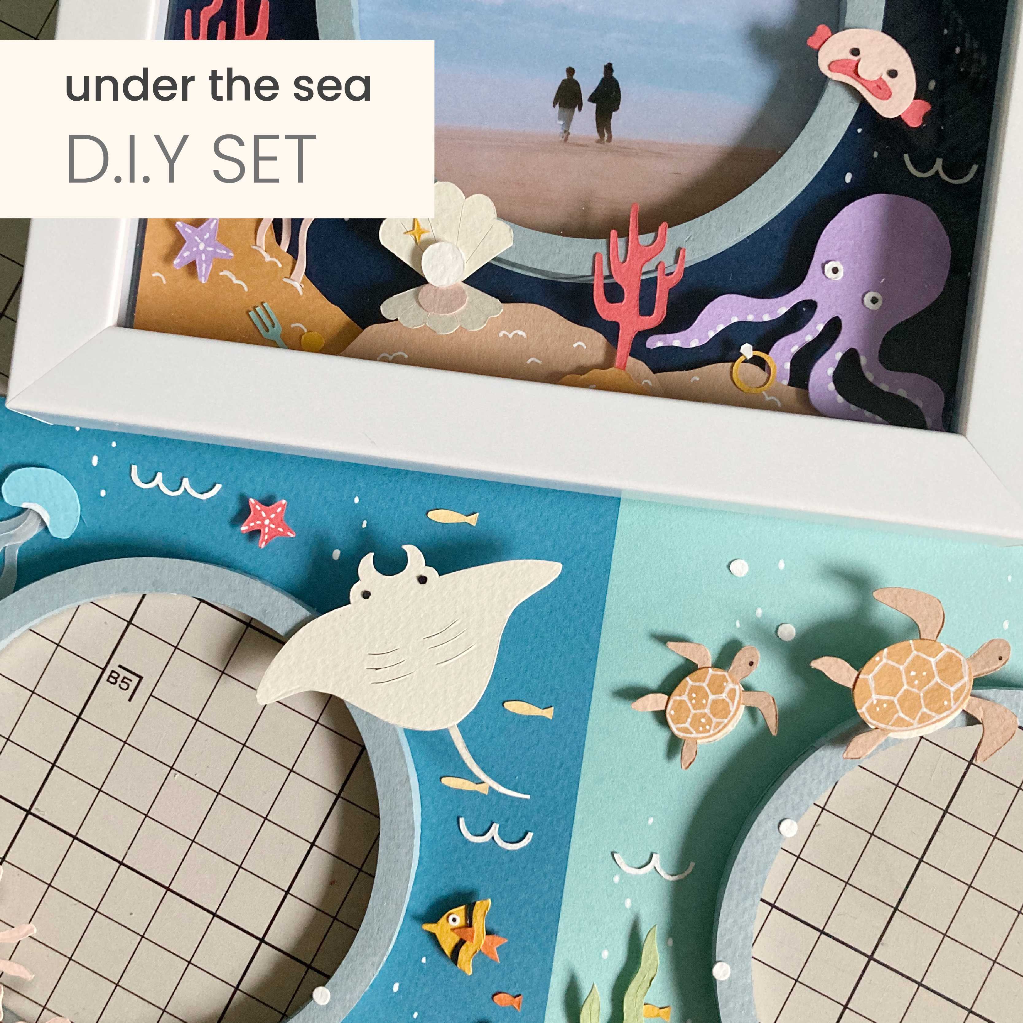 d.i.y. photo frame - under the sea