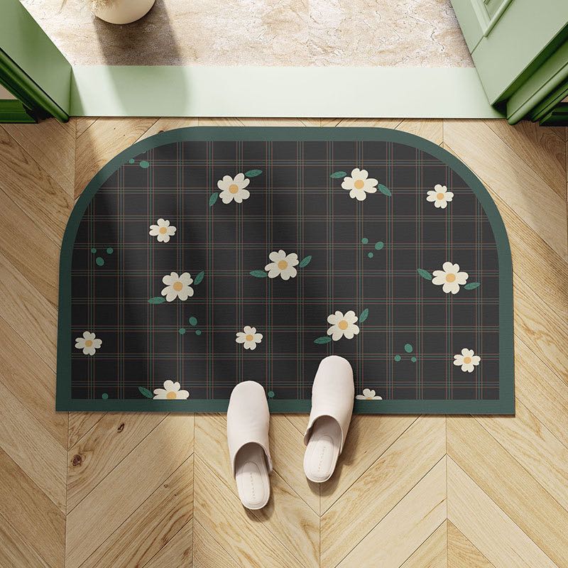 🛁 พร้อมส่ง : Bath mat พรมซิลิโคนซับน้ำ ลายดอกไม้
