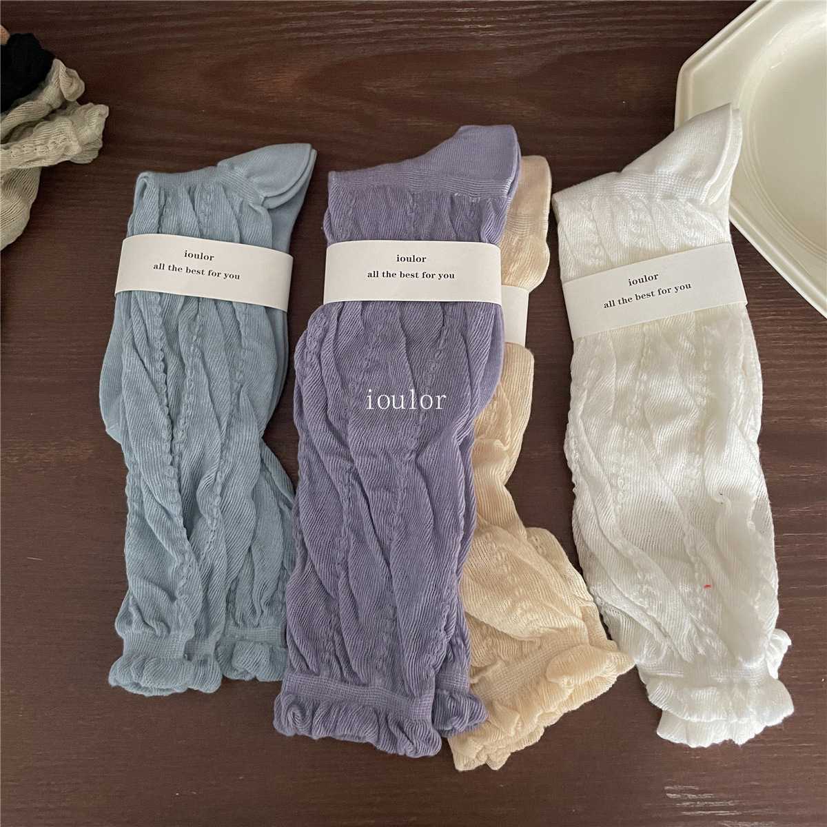 ถุงเท้าย่น loose socks #รหัสSK86