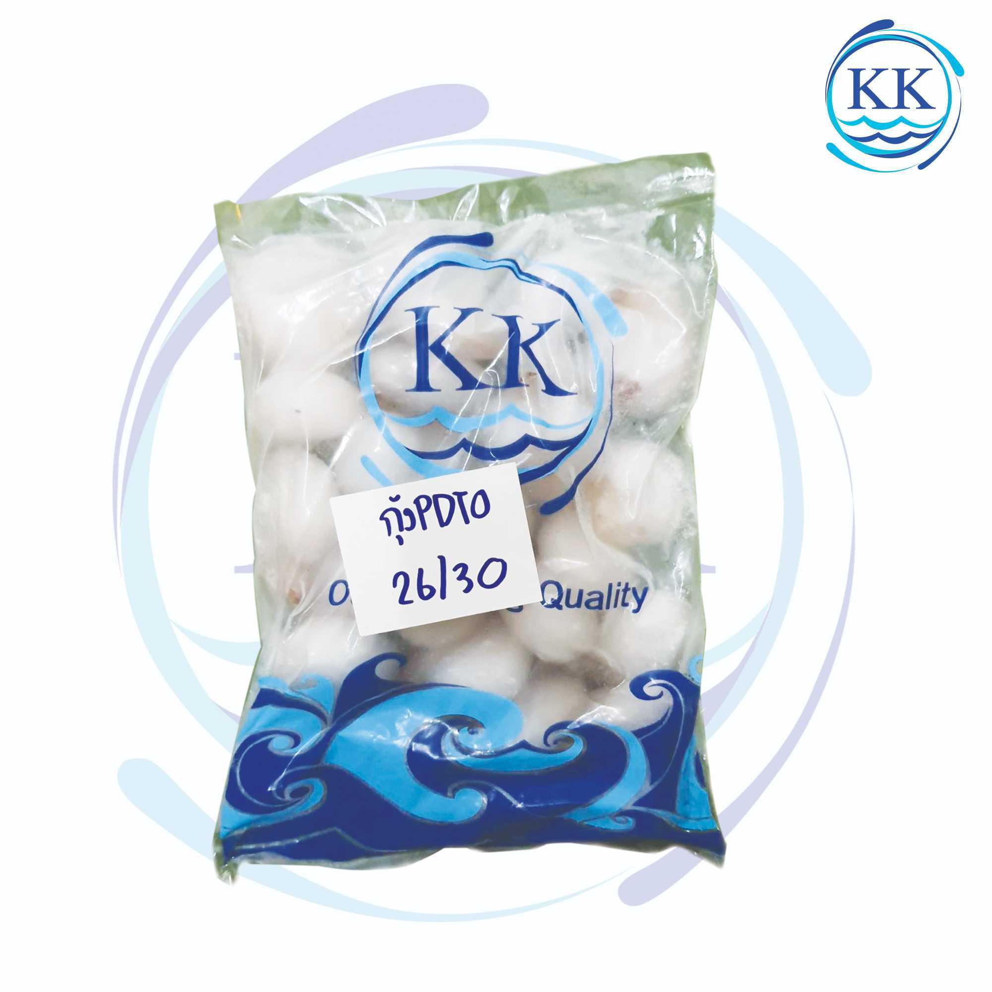 2411-007 กุ้งขาวดิบPDTOผ่าหลังไว้หางKK 26/30 KK 10x1กก.