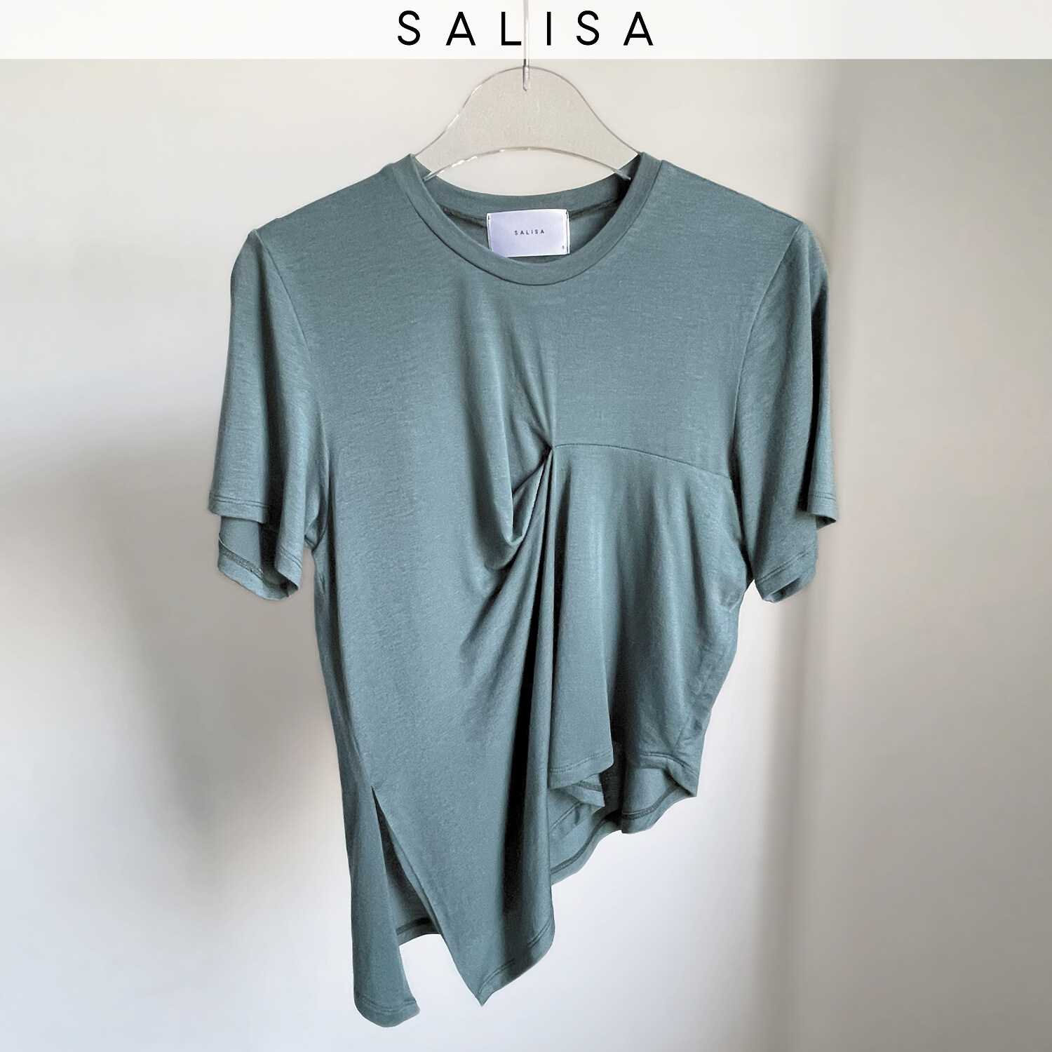 T-SHIRT FW21 asymmetric top Dark Teal