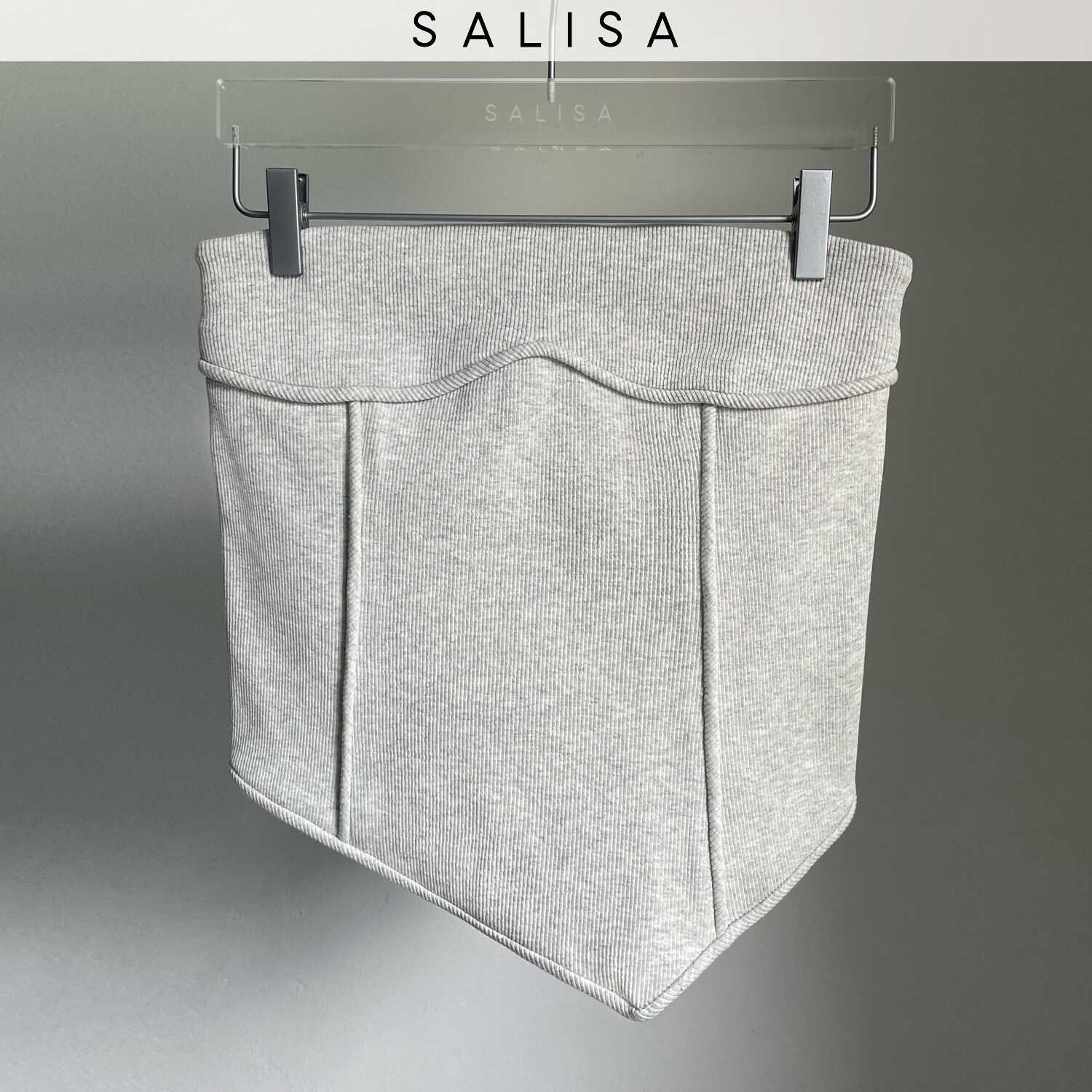 TUBE Top Strapless Light Grey เกาะอก
