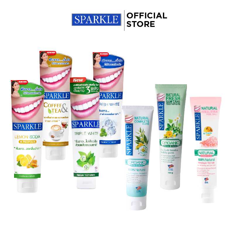 [SET] SPARKLE ยาสีฟัน 7 สูตร SK7LOVER 100g. - SK0509