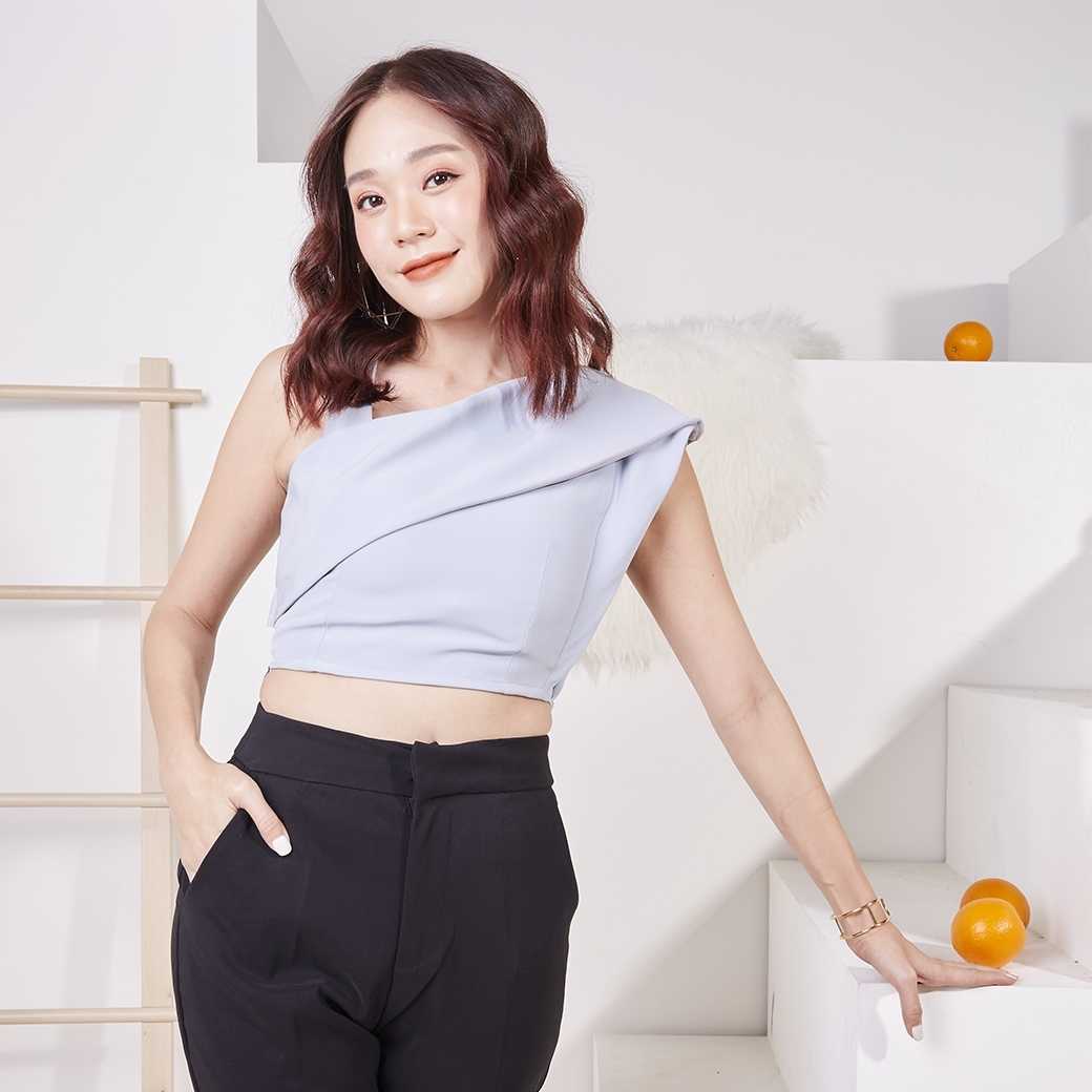 Mila ss19 L10 - เสื้อผู้หญิงสีเทา