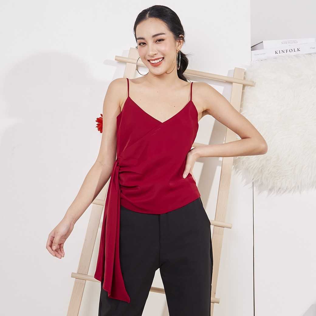 Mila ss19 L15 - เสื้อผู้หญิงสีแดง