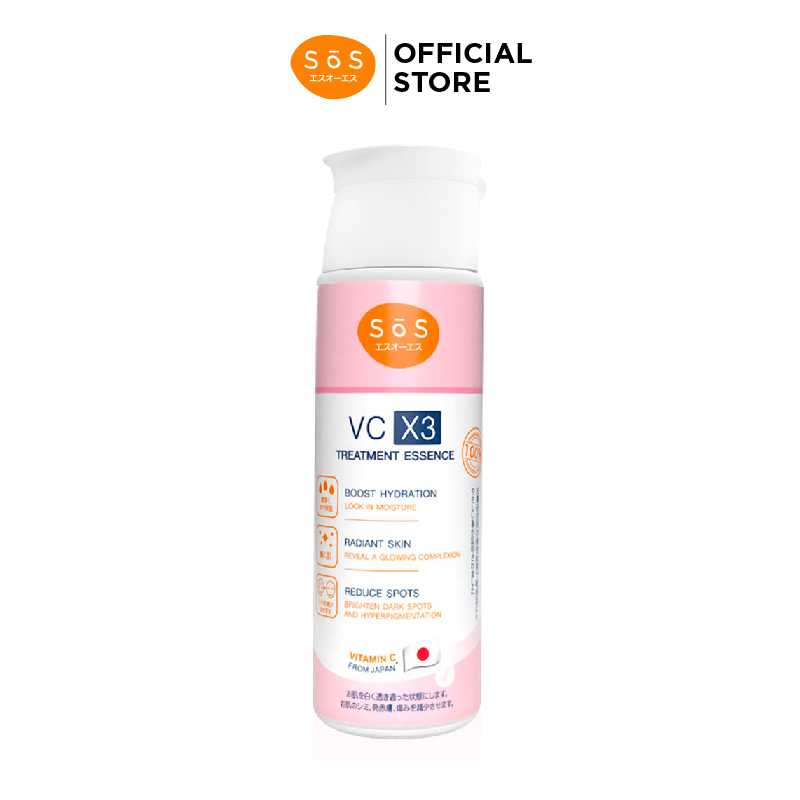 SOS VC X3 Treatment Essence 170 ml -(10SO00025)FG-10-61-010170-0001 น้ำตบวีซี ช่วยลดสิว ลดลอยดำ