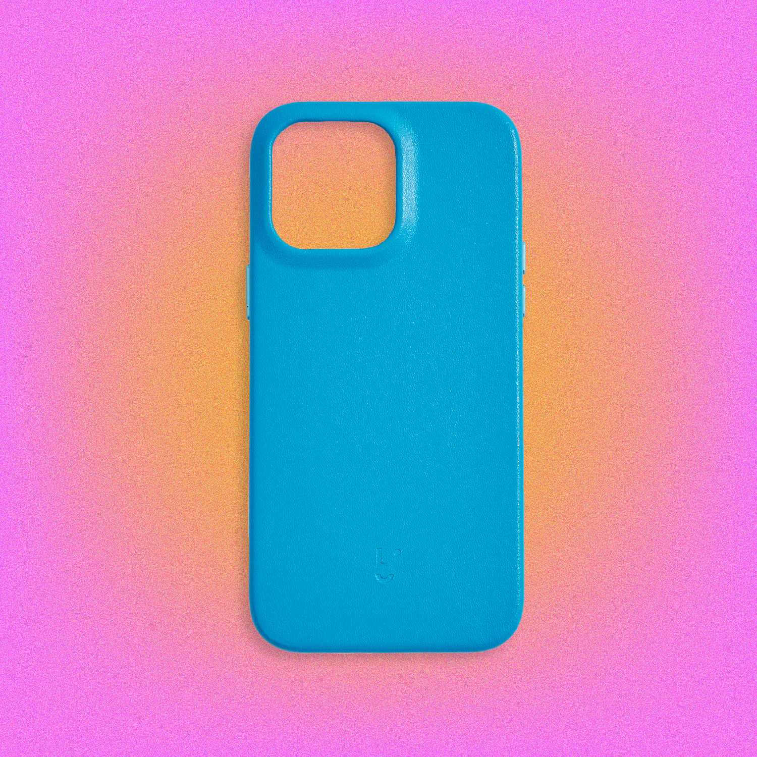 MagSafe Leather Phone Case in Blue