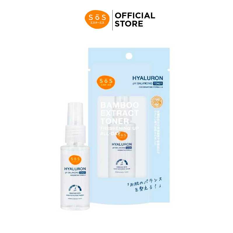 (ใหม่)SOS HYALURON pH BALANCING TONER 50 ML-10SO00033(FG-10-84-030050-0001)