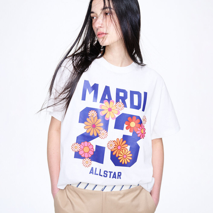 พร้อมส่ง  TSHIRT NUMERO 23_IVORY NAVY