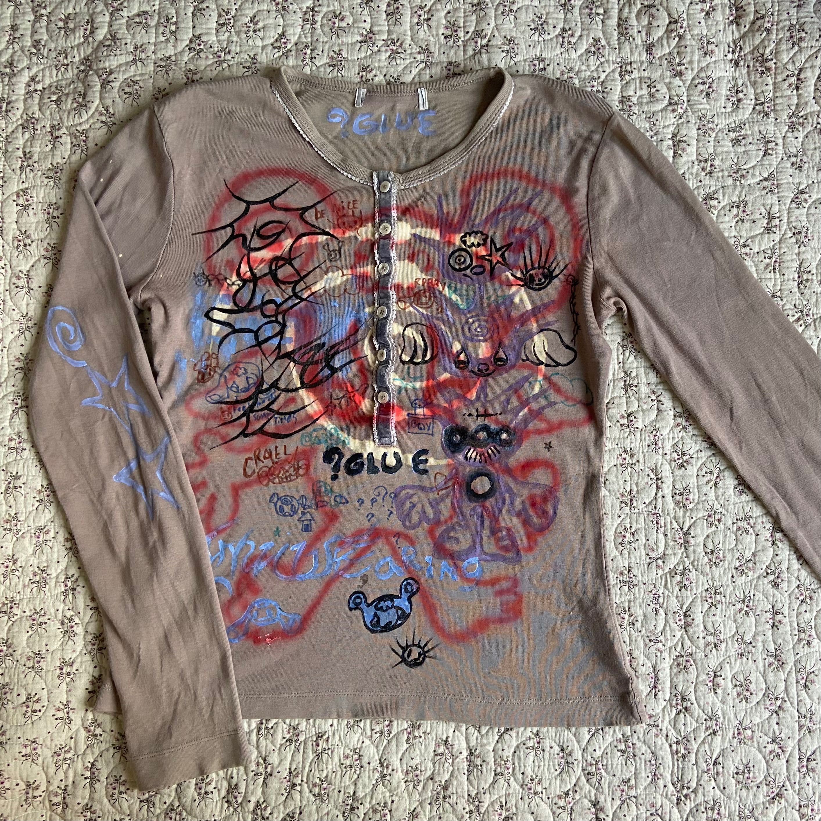 GluE long sleeve tee (ash brown)