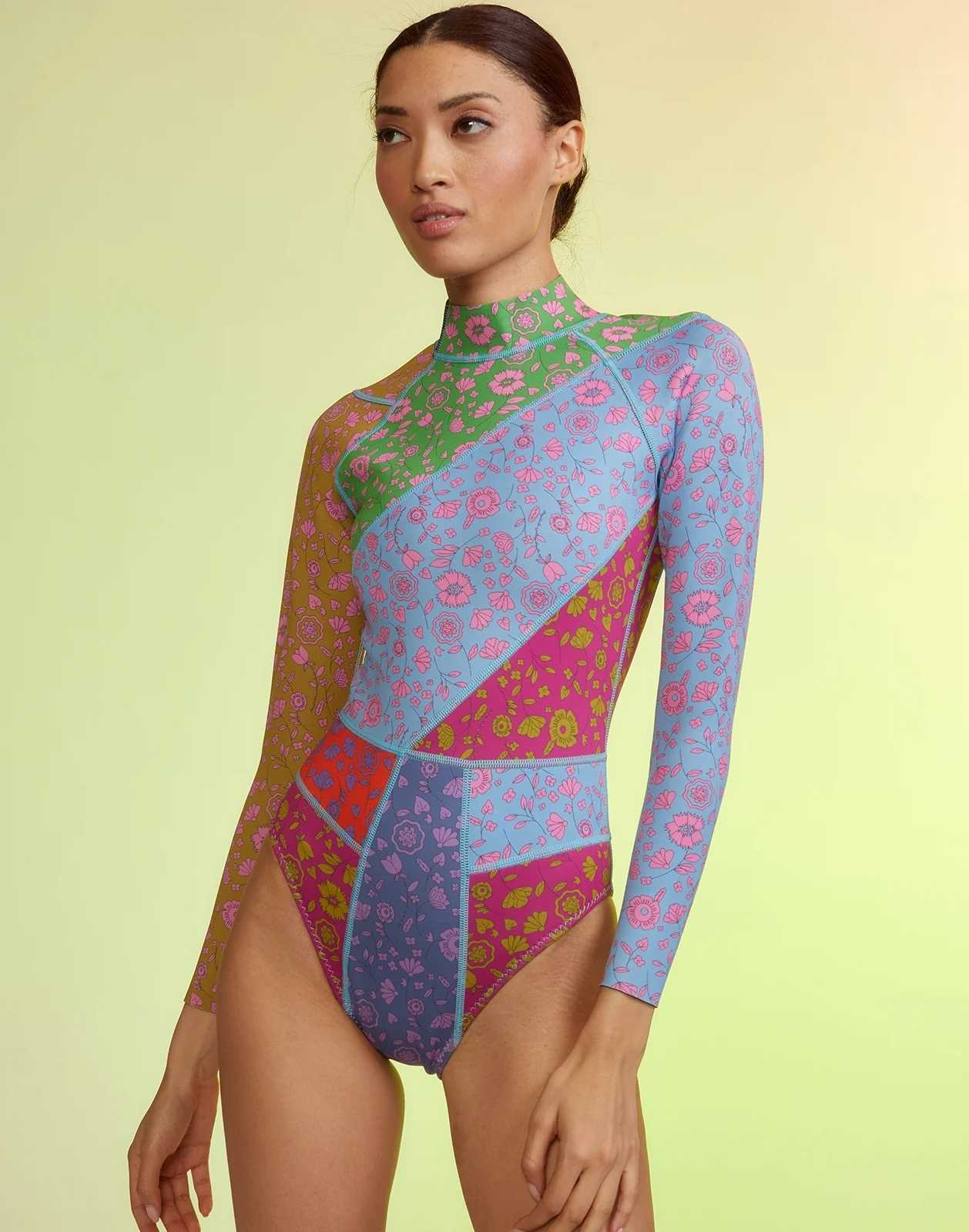 CYNTHIA ROWLEY Patchwork Wetsuit