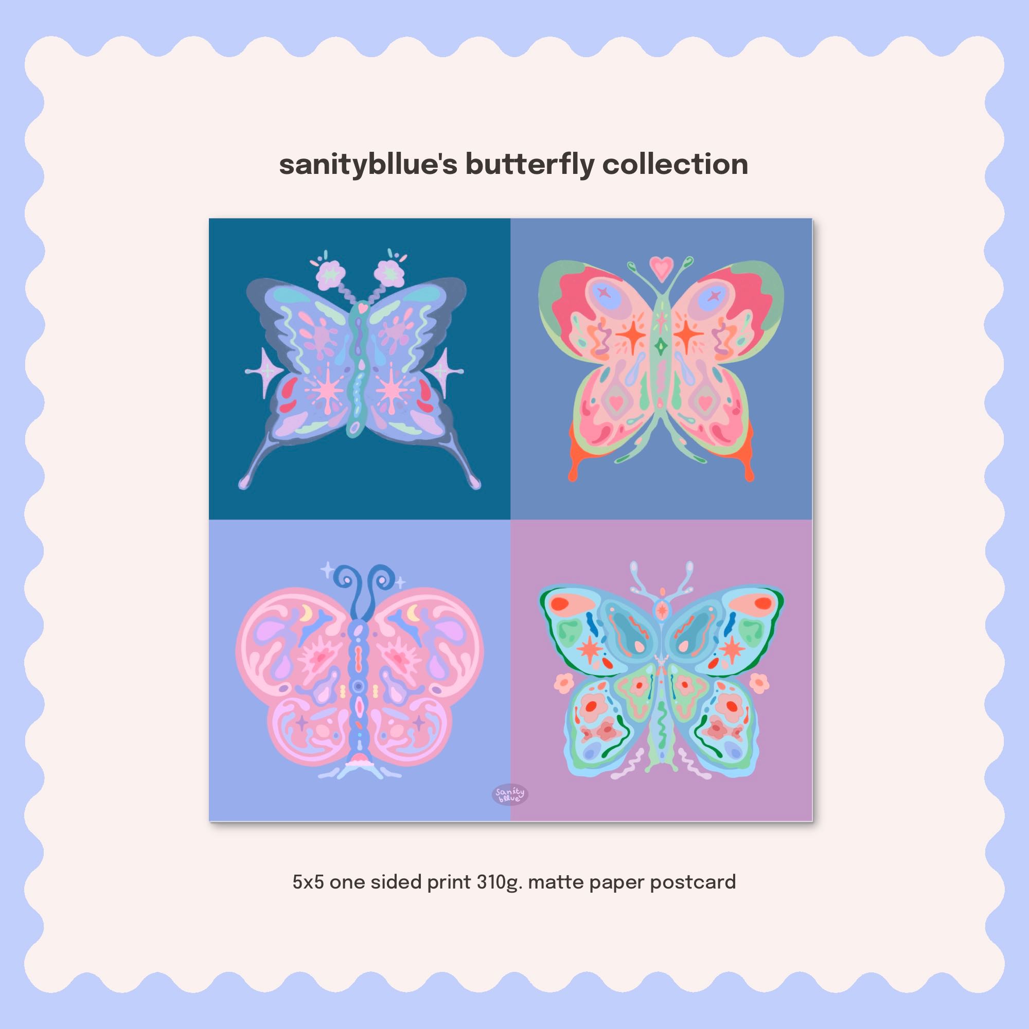 butterfly collection | 5x5 Print
