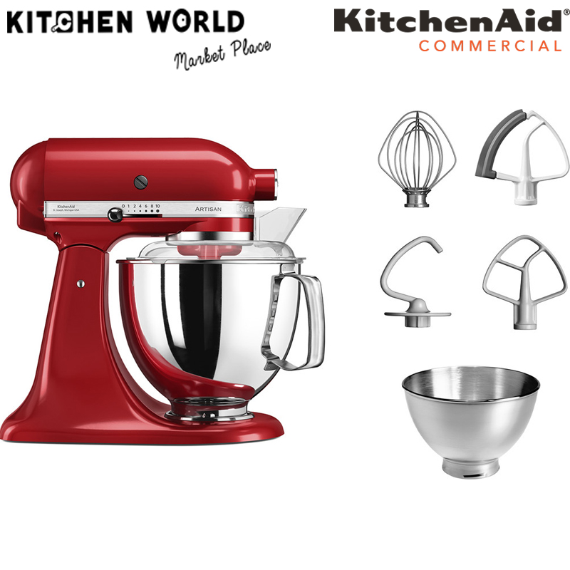 KitchenAid 5KSM175PSECA Artisan Mixer 4.8 Lt Candy Apple