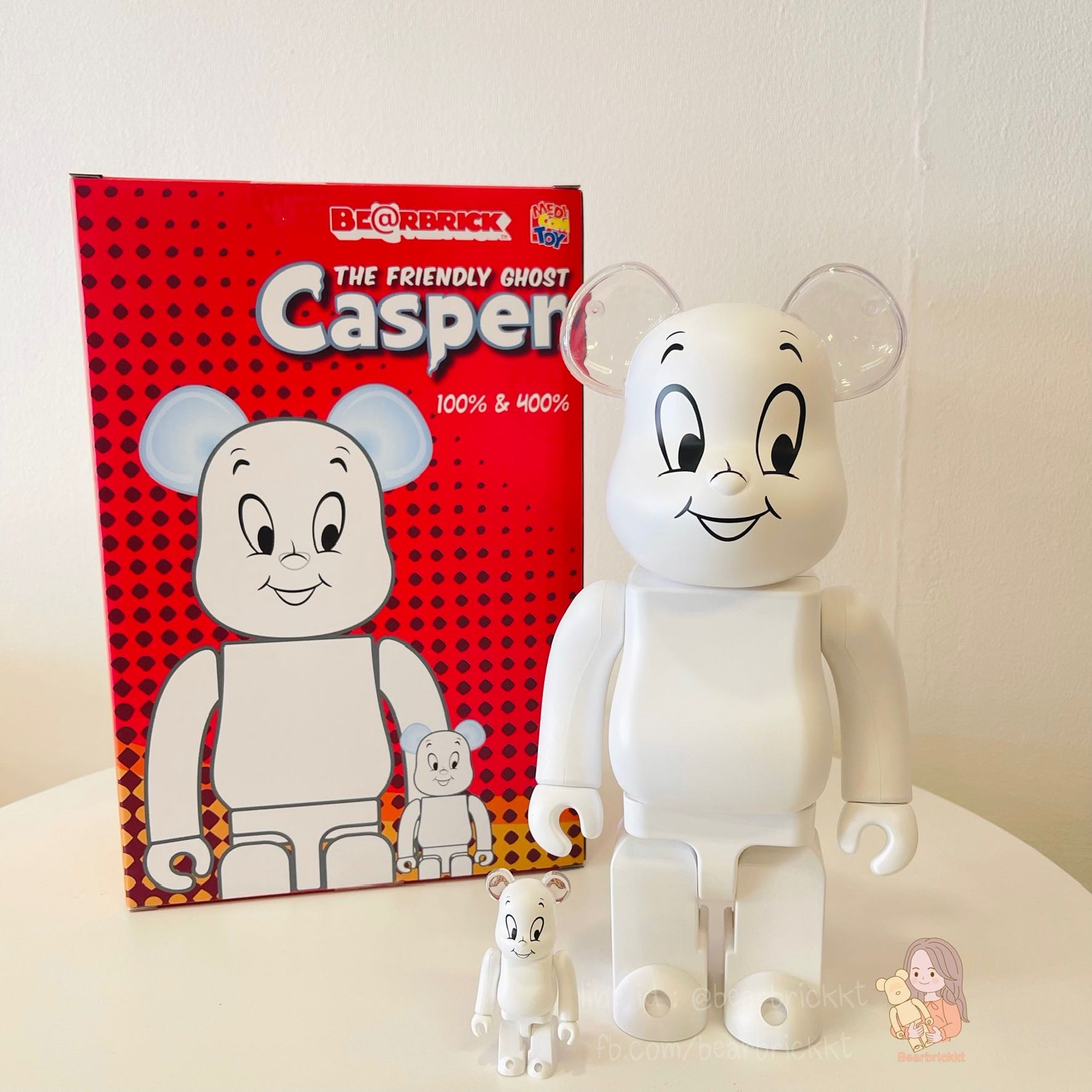 Bearbrick Casper 100+400 , Tokyo 100+400 , 1000%