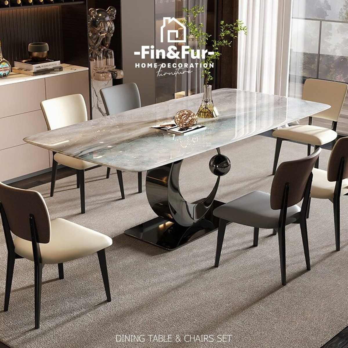 Luxury crystal dining table set