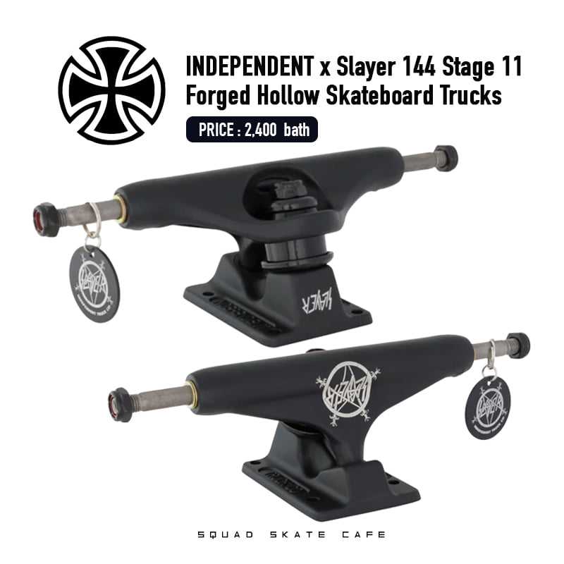 INDEPENDENT x SLAYER 144 STAGE 11 FORGED HOLLOW TRUCKS