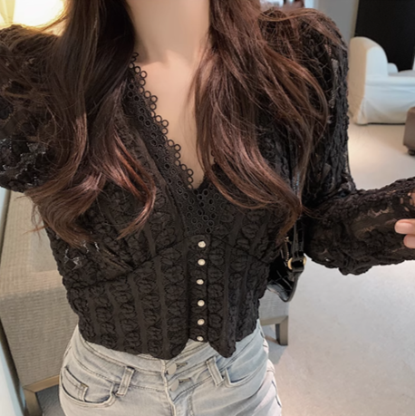 blooming lace - black 🍷 [Ready to ship]