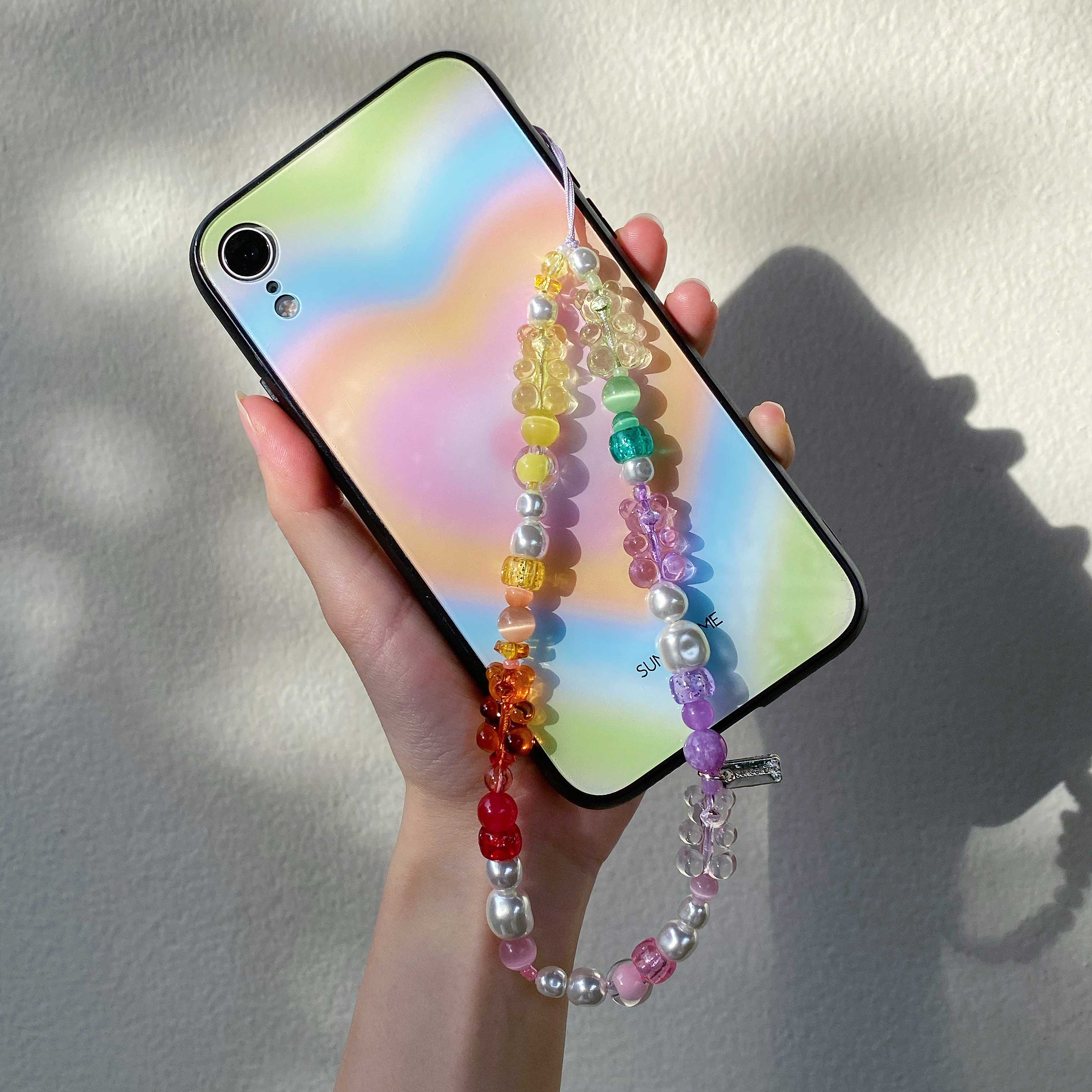 RAINBOW BEAR PARADES PHONE STRAP