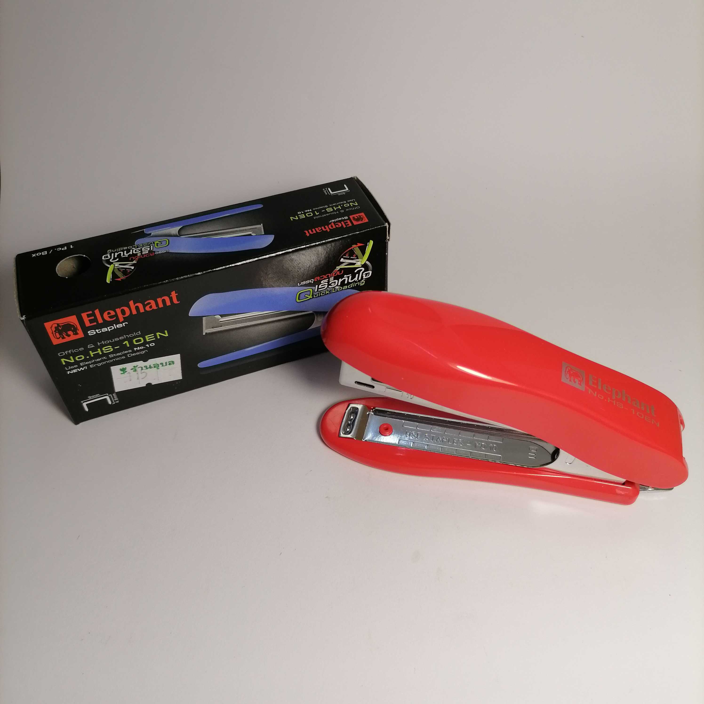 เครื่องเย็บกระดาษ ตราช้าง HS-10EN คละสี