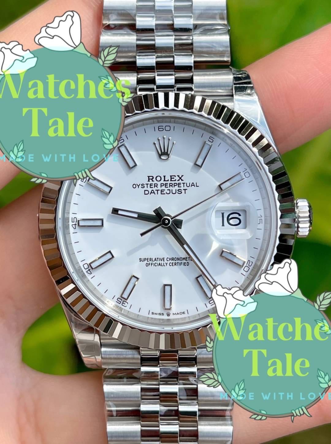 Rolex Datejust 41mm. White Dial VSF Ref.126334 Jubilee