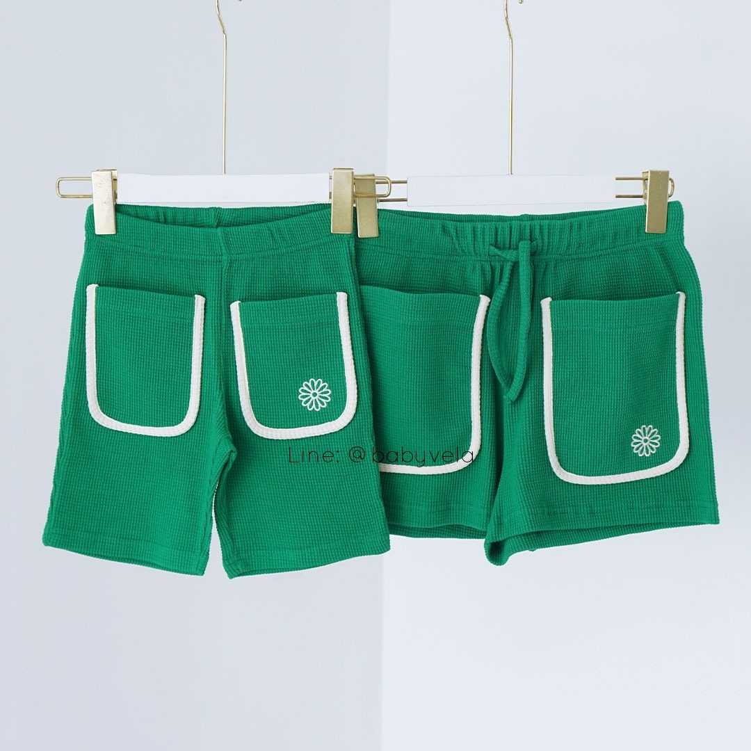 Mardi Waffle Short (Green White)