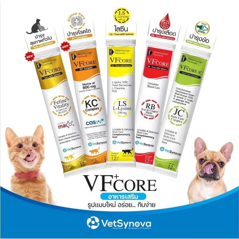 Vfcore อาหารเสริมรูปแบบขนมแมวเลีย 