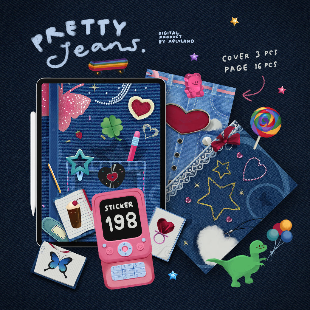 (digital file)👖pretty jeans