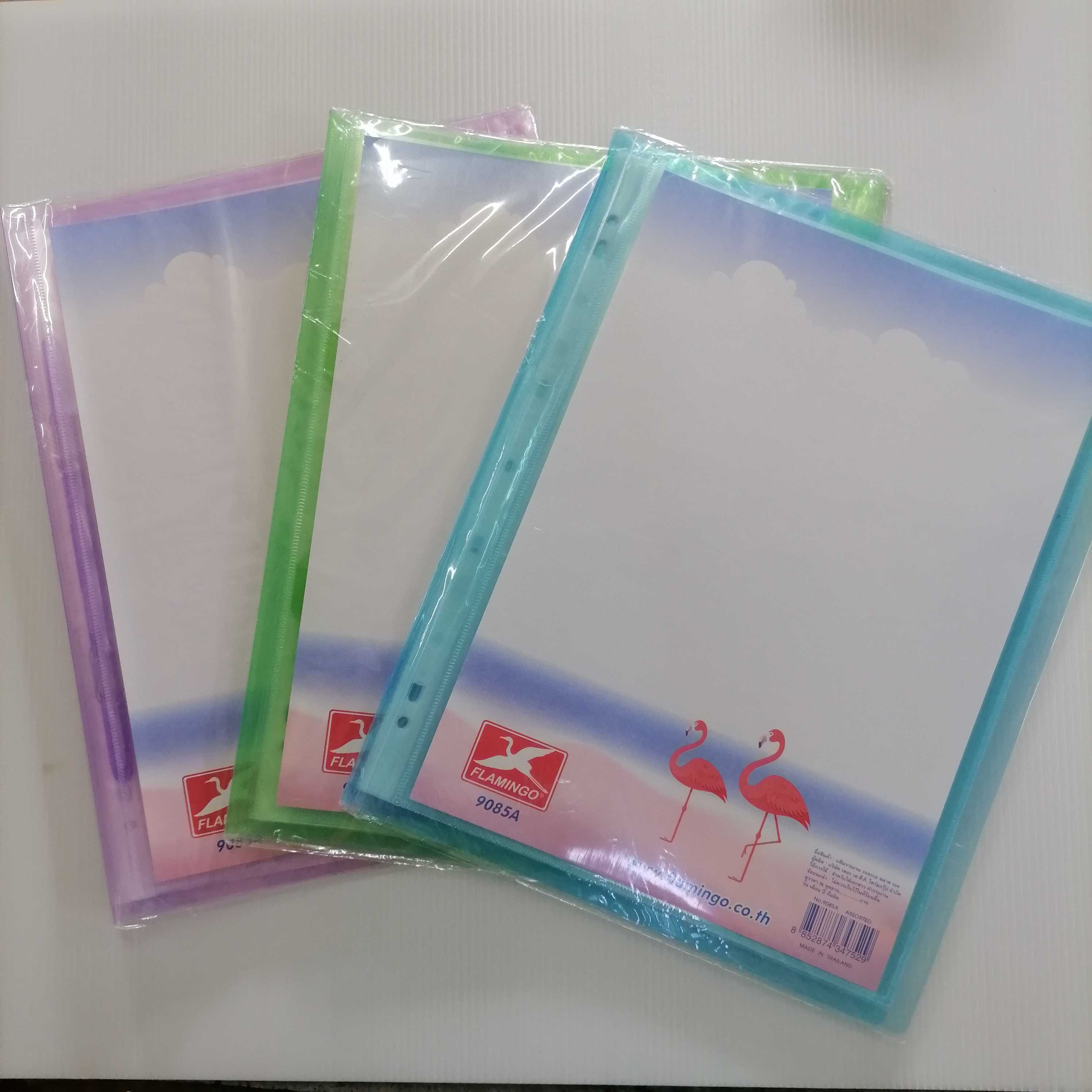 แฟ้มรายงาน A4 ตรานกฟลามิงโก้ คละสี 1 เล่ม