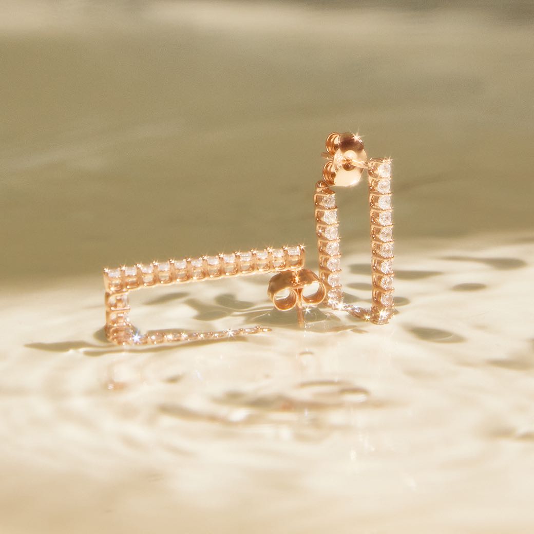 Square Hoop Earring
