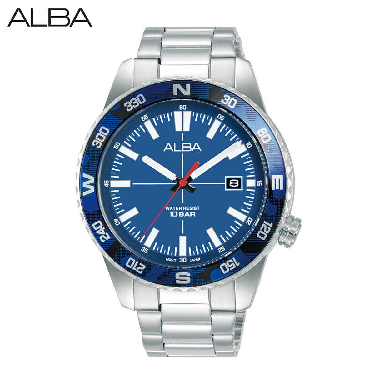 ALBA นาฬิกาข้อมือ Sportive Quartz รุ่น AS9Q19X ขนาด 42.6 mm.