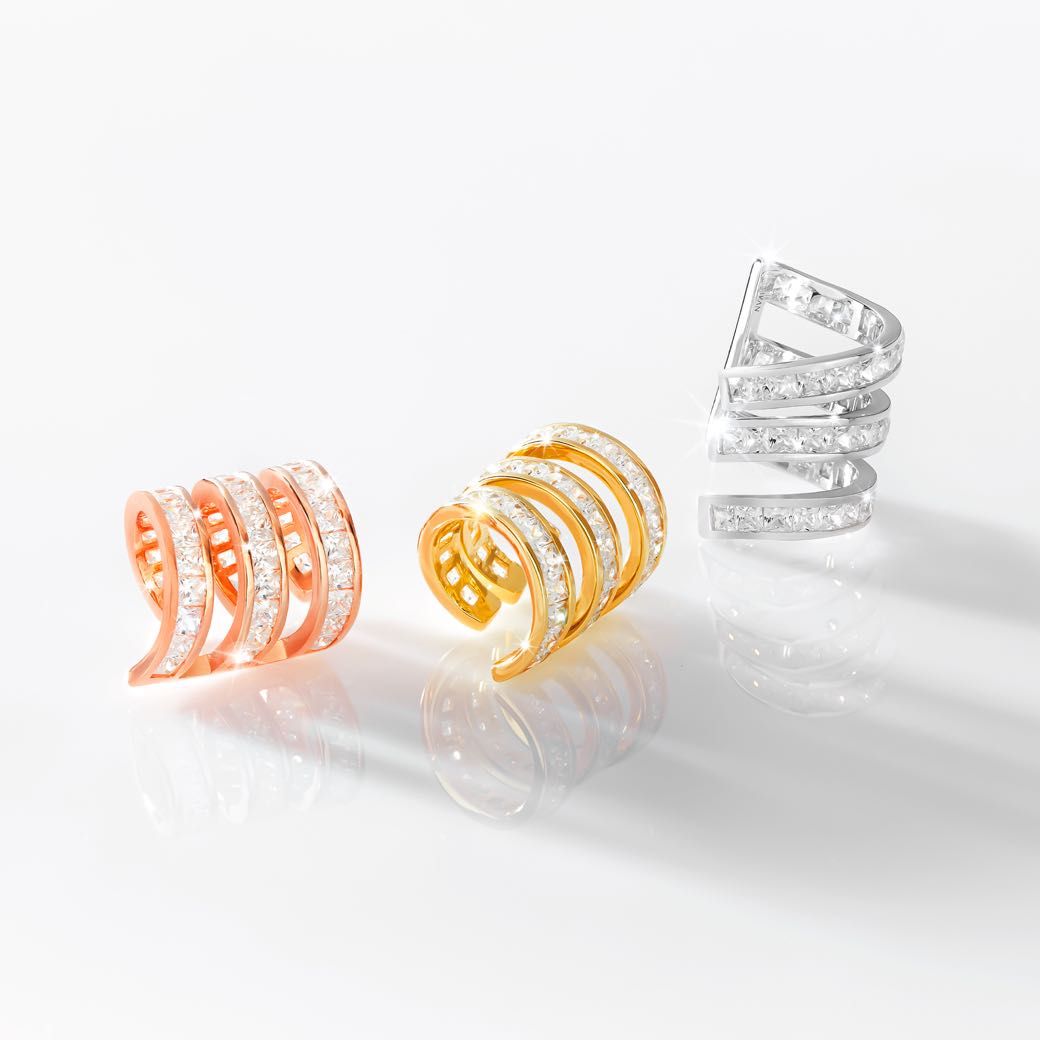Triple Baguette Cuff