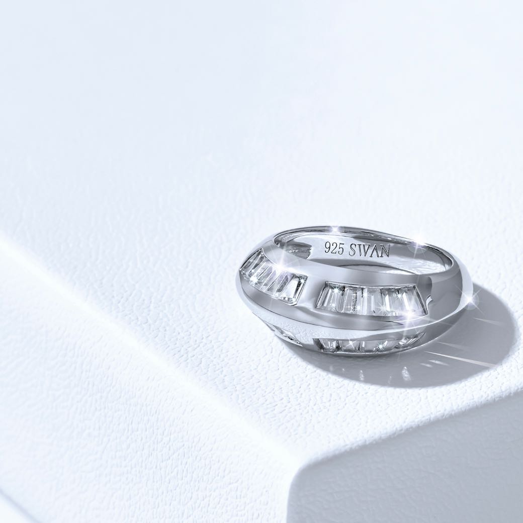 Baguette Dome Ring