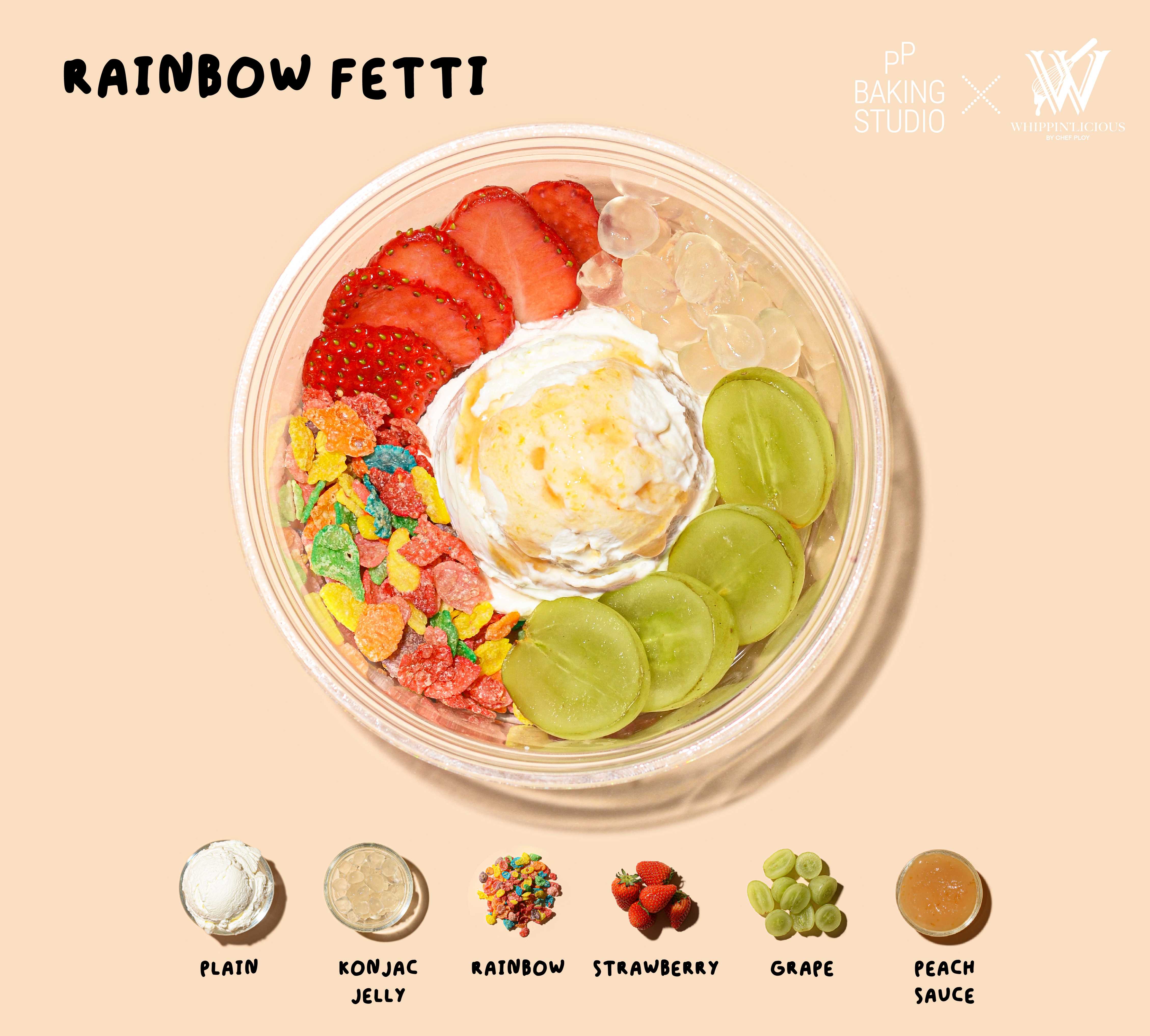 [PRE-ORDER] RAINBOW FETTI Greek Yoghurt Bowl