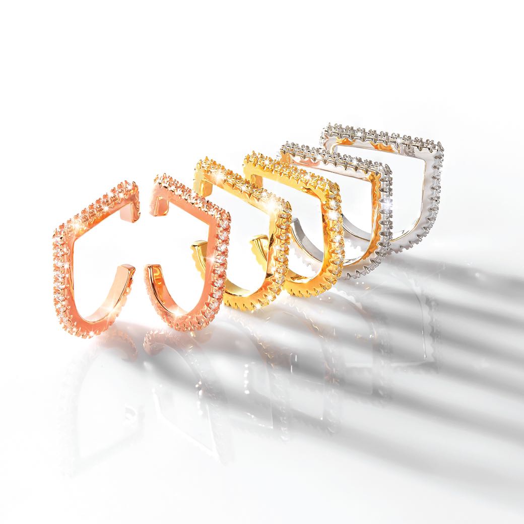 Angle Pave Cuff