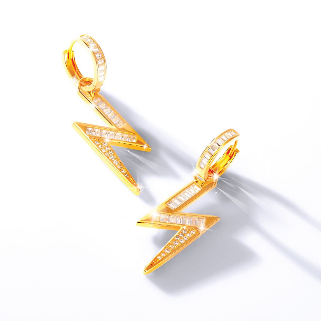 Lightening Huggie Earring