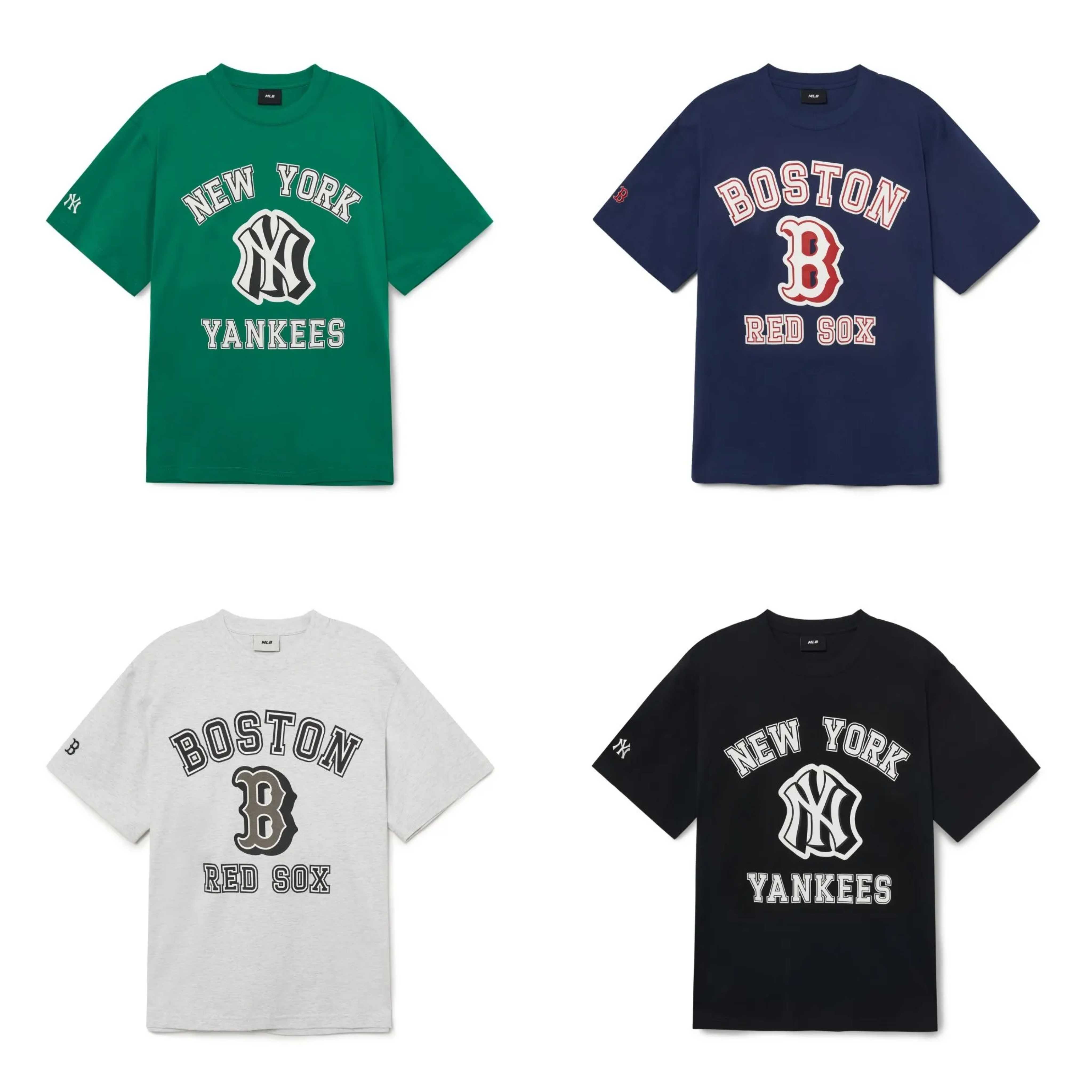 เสื้อยืด​ oversize  MLB Checkerboard Cliping Logo Overfit T-Shirt  📌(ทักเชทก่อนสั่งซื้อ) 