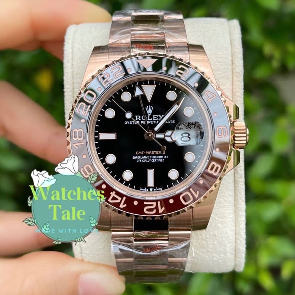 Rolex GMT Master II Everosre Gold REF. 126715CHN . Full Rosegold GM