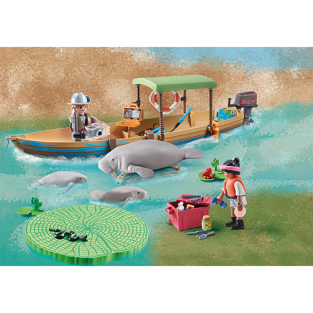 Playmobil 71010 Wiltopia Boat Trip to the Manatees วิลโทเปีย ล่องเรือชมพะยูน