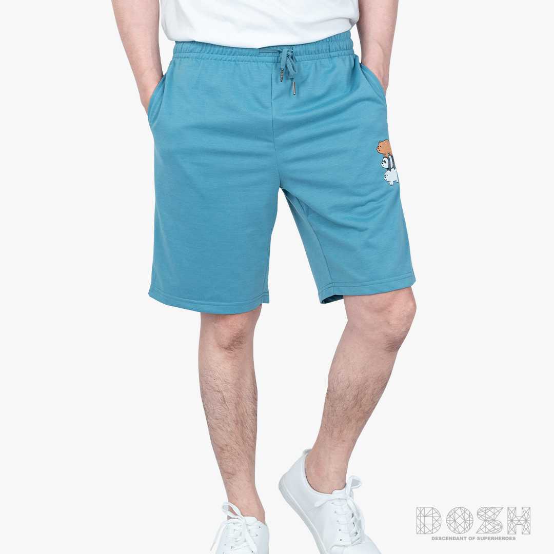 DOSH MEN'S SHORTS WE BARE BEARS กางเกงขาสั้นชาย ผู้ชาย DBBMR5004-BU