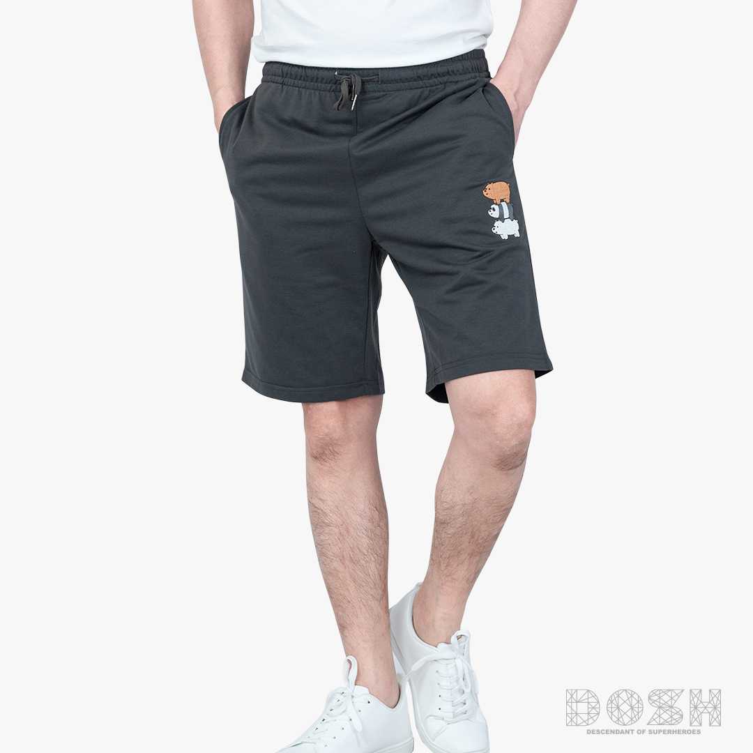 DOSH MEN'S SHORTS WE BARE BEARS กางเกงขาสั้นชาย ผู้ชาย DBBMR5004-GB