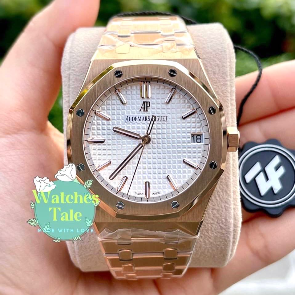 Audemars Piguet AP Royal Oak Selfwinding Rose Gold Black Dial 41mm. 15500OR.OO.1220OR.01 ZF 