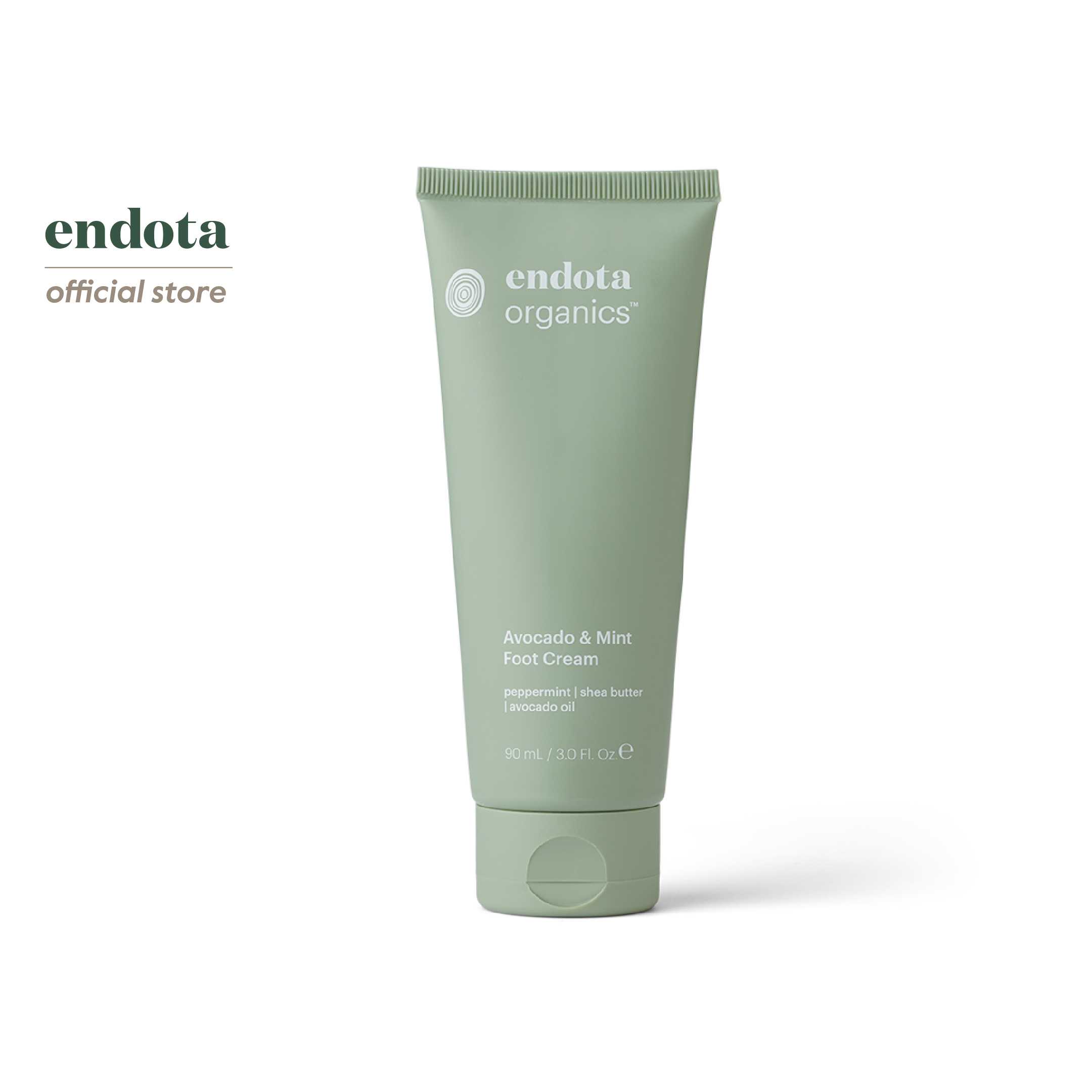 endota Avocado & Mint Foot Cream 90ml ครีมบำรุงเท้าออแกนิค  COSMOS Certified Organic