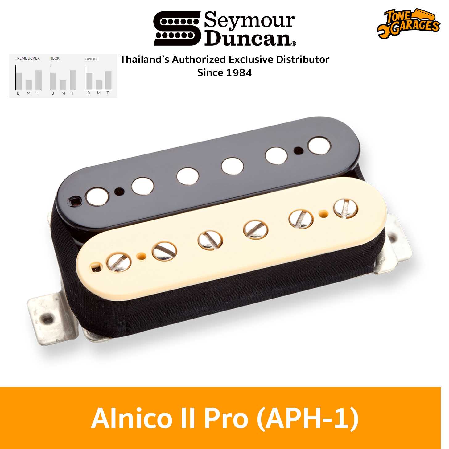 Seymour Duncan Alnico II Pro (APH-1) Humbucker & Trembucker Pickup ปิ๊กอัพฮัมบัคเกอร์