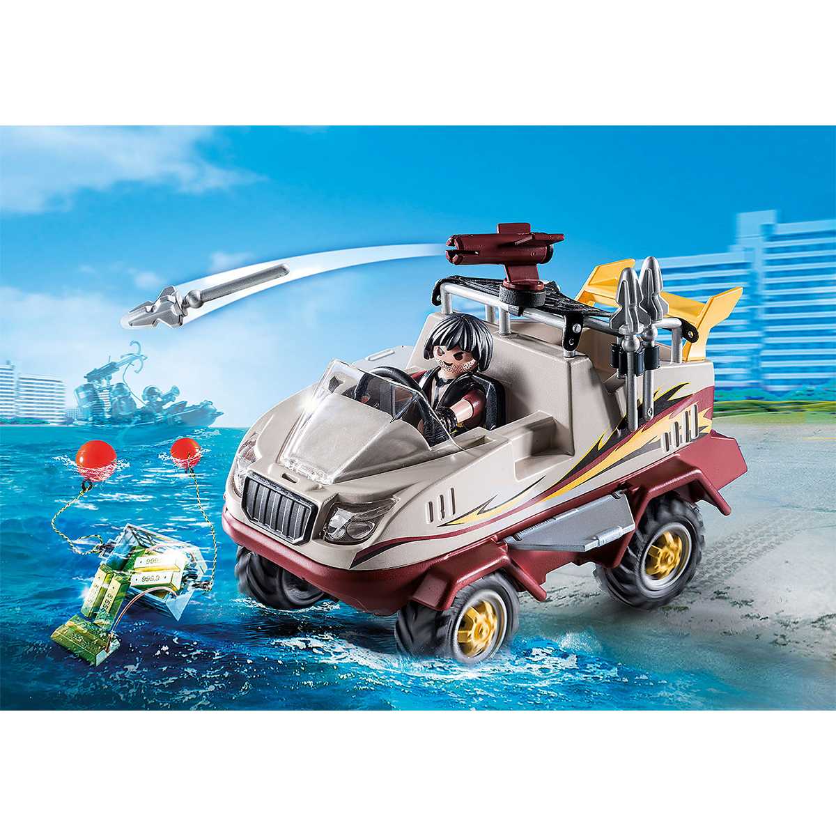 Playmobil 9364 City Action Amphibious Truck ซิตี้แอคชั่น SWAT รถสะเทินน้ำสะเทินบก