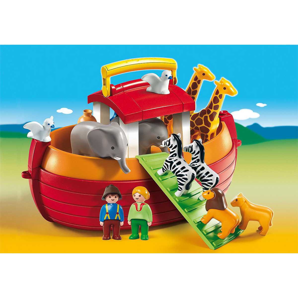 Playmobil 6765 1.2.3 My Take Along Noah´s Ark 123 เรือลำเลียงกระเป๋าหิ้ว