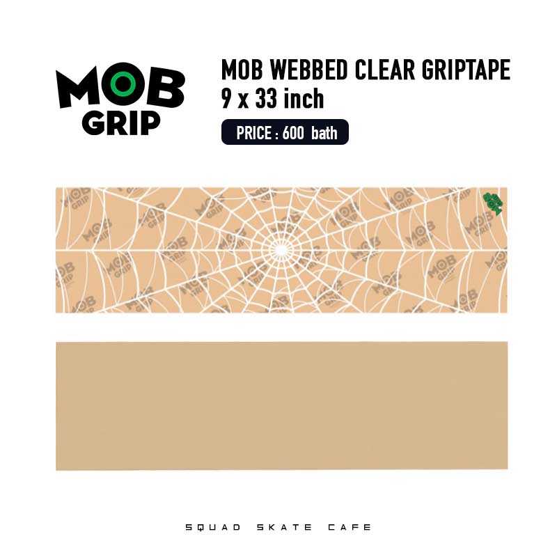 MOB WEBBED CLEAR GRIPTAPE 9 x 33 inch