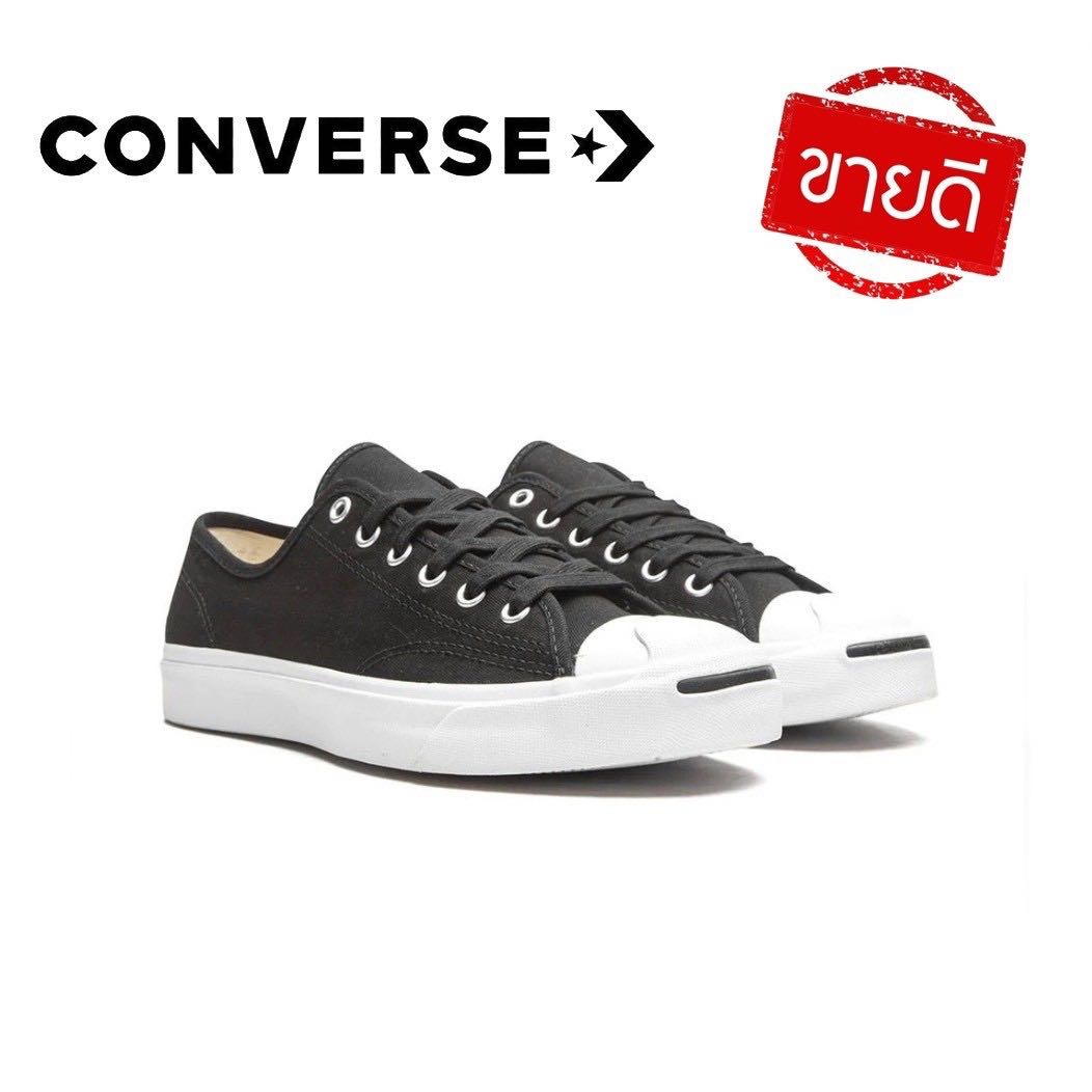 CONVERSE JACK PURCELL CLASSIC COTTON OX BLACK  ผ้า