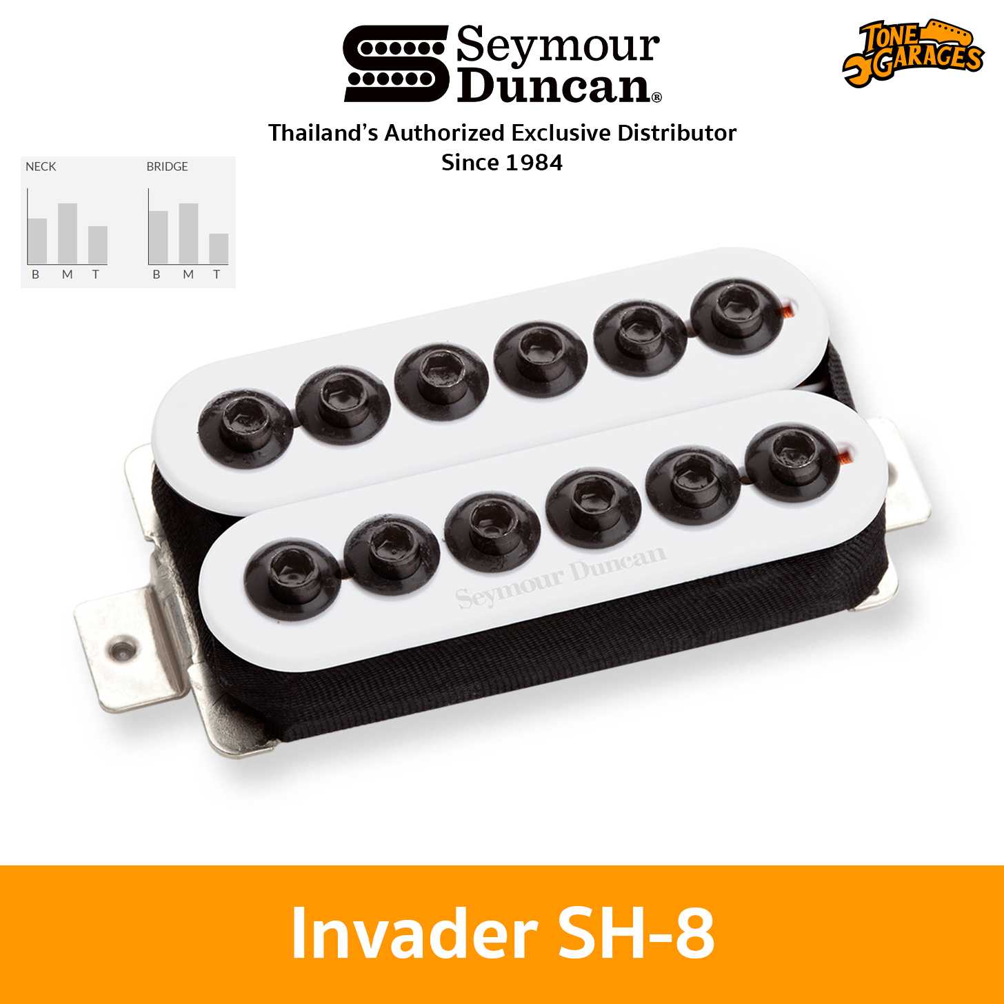 Seymour Duncan Invader SH-8 Humbucker Pickup ปิ๊กอัพ กีต้าร์ไฟฟ้า ฮัมบัคเกอร์ ของแท้ Made in USA